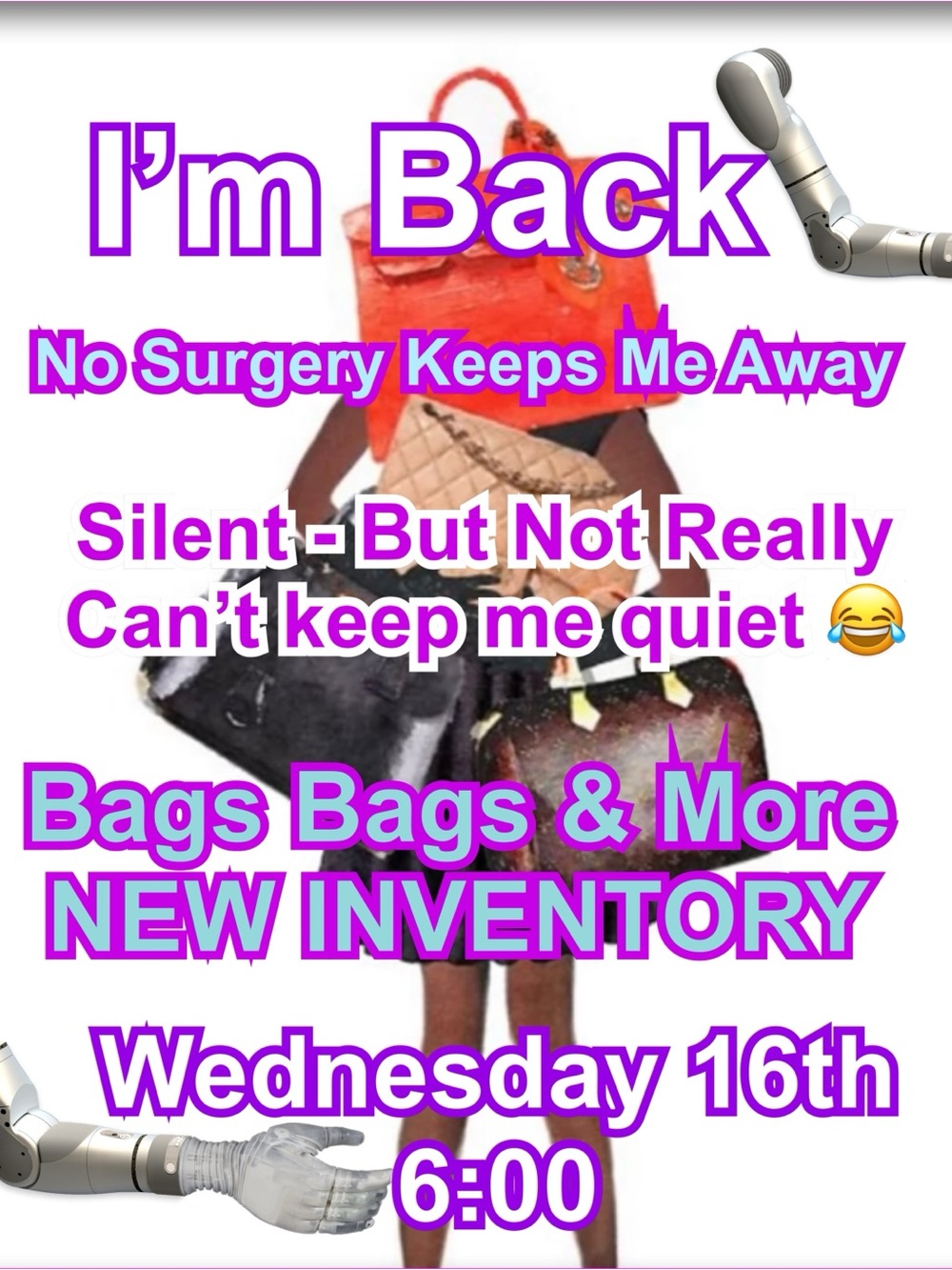 I’m Back! New Inventory!! Bags & More🎉